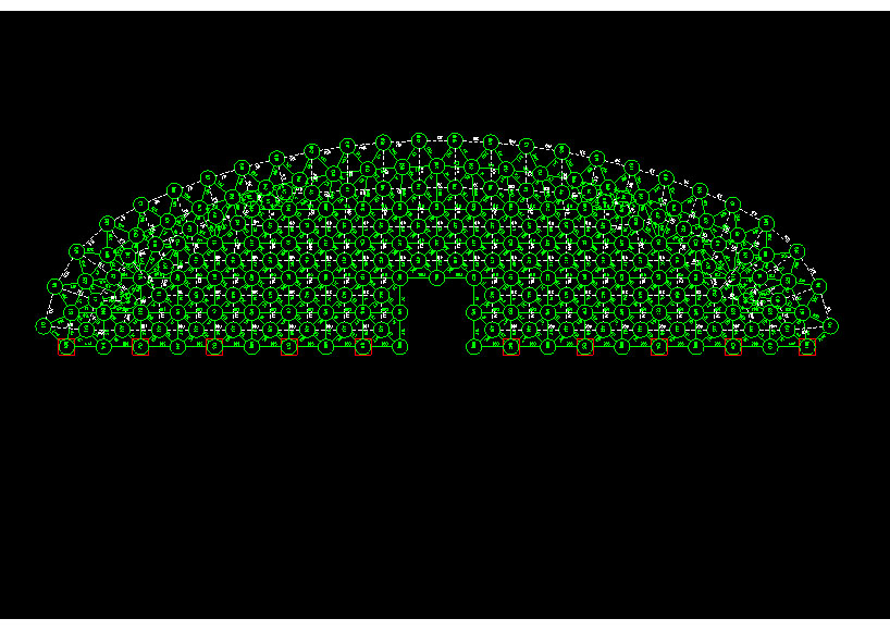 乌兰察布锡林浩特91跨，1000米长干煤棚网架设计